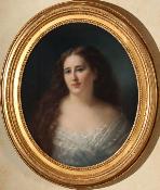 Charles Escot, Portrait d'Adèle Hannah Charlotte de Rothschild, baronne Salomon de Rothschild, 1867 ou 1868, pastel, Gaillac, musée des Beaux-Arts, inv. 2011 1.