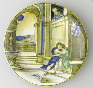 Assiette aux armes d'Isabelle d'Este-Gonzague, marquise de Mantoue, département des Objets d'art du musée du Louvre - Jean-Gilles Berizzi
