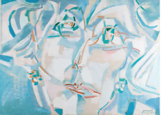 Reynold Arnould, Alix de Rothschild, 1969, huile sur toile, Caen, musée des Beaux-Arts de Caen, inv. Caen 81 11 1.