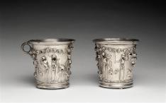 Gobelets aux squelettes du Trésor de Boscoreale, © Photo RMN-Grand Palais (musée du Louvre) / Hervé Lewandowski