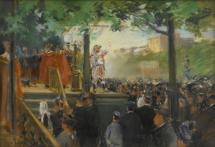 Scène à la foire aux pains d’épices boulevard Richard-Lenoir, par Pierre-Louis-Léger Vauthier @ Musée Anne-de-Beaujeu  / Christian Parisey.