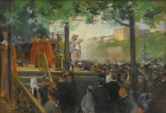 Scène à la foire aux pains d’épices boulevard Richard-Lenoir, par Pierre-Louis-Léger Vauthier @ Musée Anne-de-Beaujeu  / Christian Parisey.