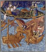 Plaque : Éole déchaîne les vents sur les Troyens à la prière de Junon Photo (C) RMN-Grand Palais (musée du Louvre) / Jean-Gilles Berizzi