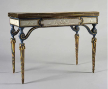 Table à jeu, par René Dubois 
