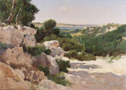 Théophile Henri DECANIS , Matinée d'été en Provence