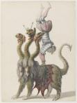 Jean Berain, Monstre et lutin pour l'opéra Thésée, département des Arts graphiques du musée du Louvre, collection Edmond de Rothschild 