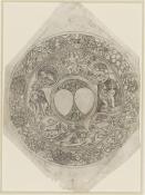 Atelier de de Baccio Baldini, Rond avec un jeune homme nu attaché et trois scènes de couples, Paris, musée du Louvre, département des Arts Graphiques, collection Rothschild