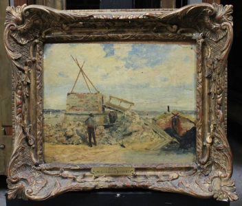Louis Arthur Hustin, Four à plâtre à Villerville