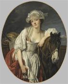 La Laitière, par Jean-Baptiste Greuze (Paris, musée du Louvre, département des Peintures)